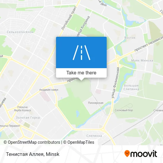 Тенистая Аллея map