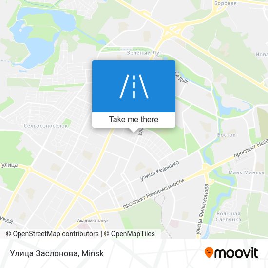 Улица Заслонова map
