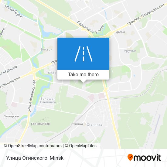 Улица Огинского map