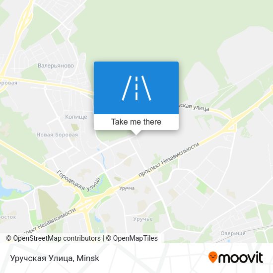 Уручская Улица map