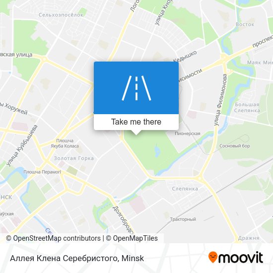 Аллея Клена Серебристого map