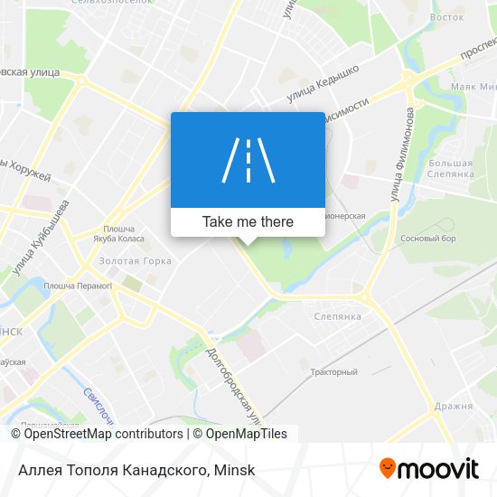 Аллея Тополя Канадского map