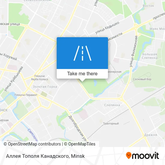 Аллея Тополя Канадского map