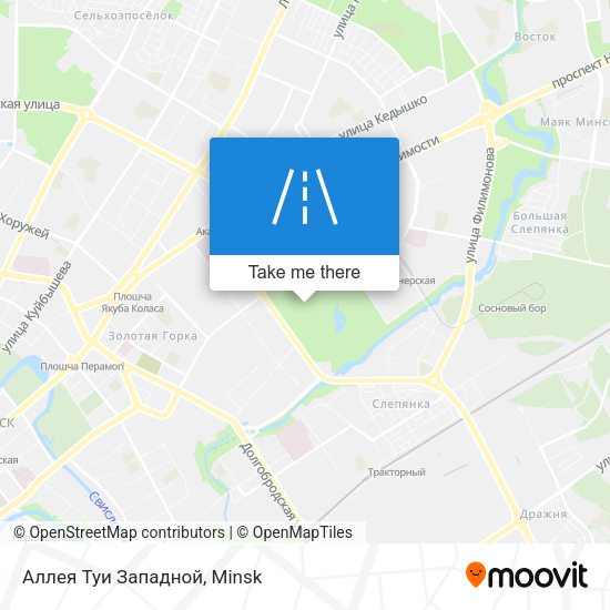 Аллея Туи Западной map