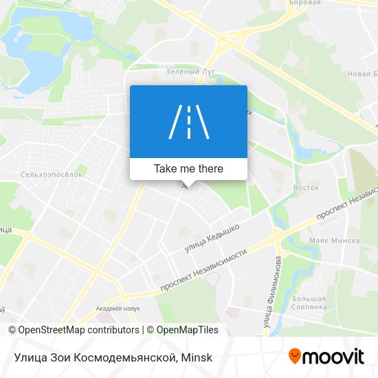Улица Зои Космодемьянской map