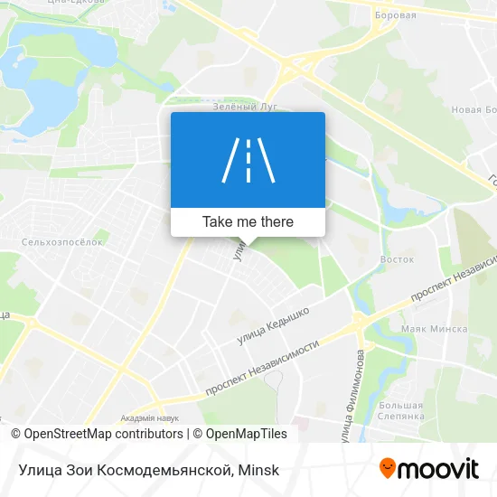 Улица Зои Космодемьянской map