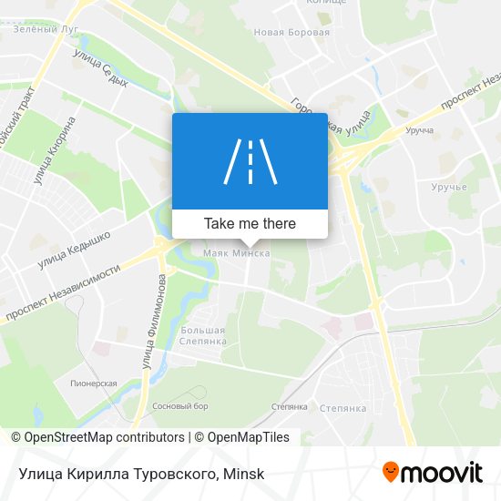 Улица Кирилла Туровского map