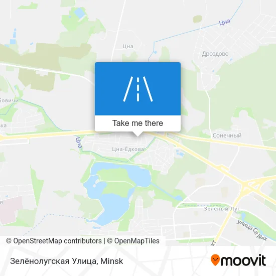 Зелёнолугская Улица map