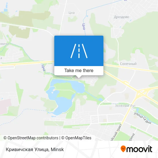 Кривичская Улица map