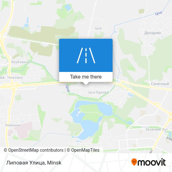 Липовая Улица map