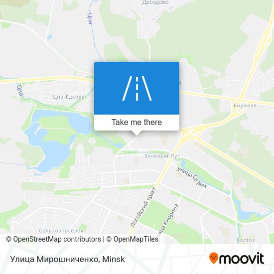 Улица Мирошниченко map