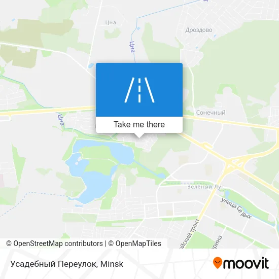 Усадебный Переулок map