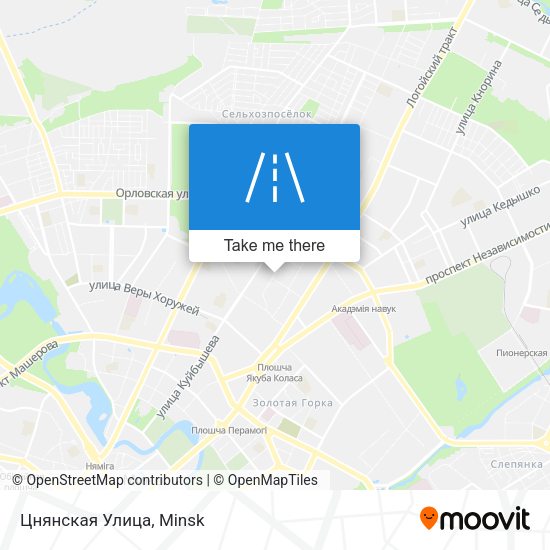 Цнянская Улица map