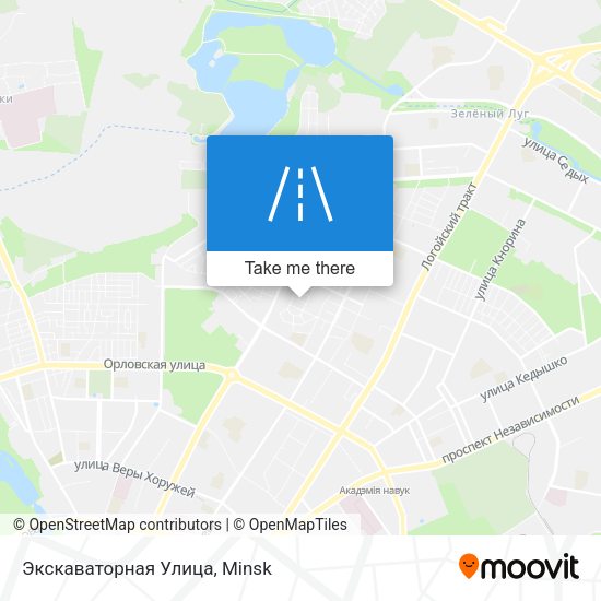 Экскаваторная Улица map