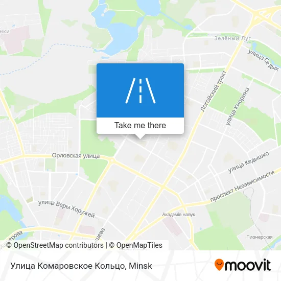 Улица Комаровское Кольцо map