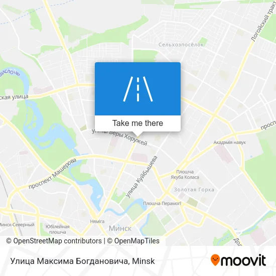 Улица Максима Богдановича map