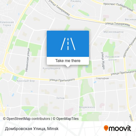 Домбровская Улица map