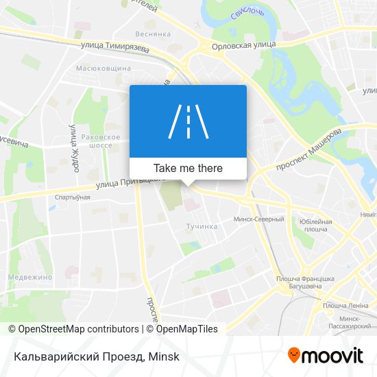 Кальварийский Проезд map