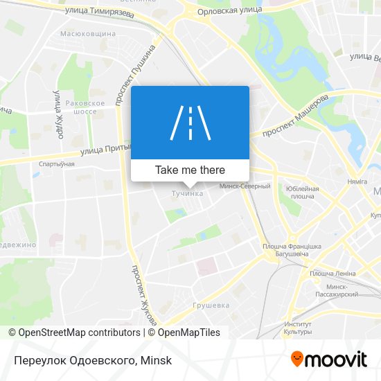 Переулок Одоевского map