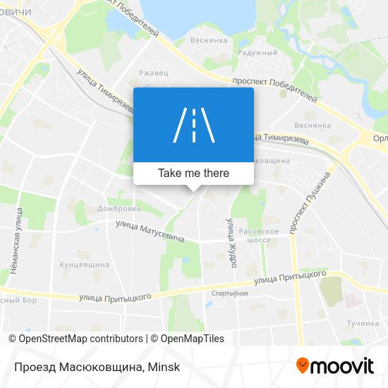 Проезд Масюковщина map