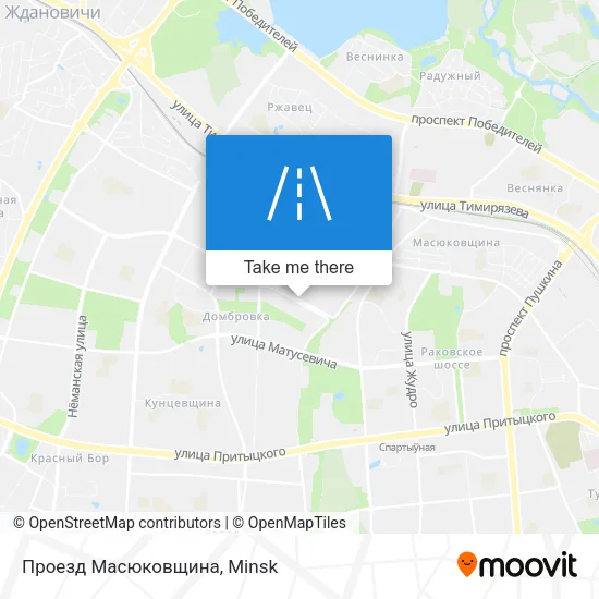 Проезд Масюковщина map