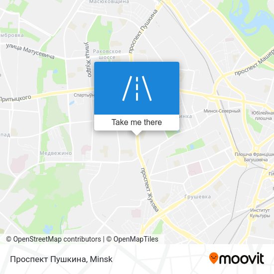 Проспект Пушкина map