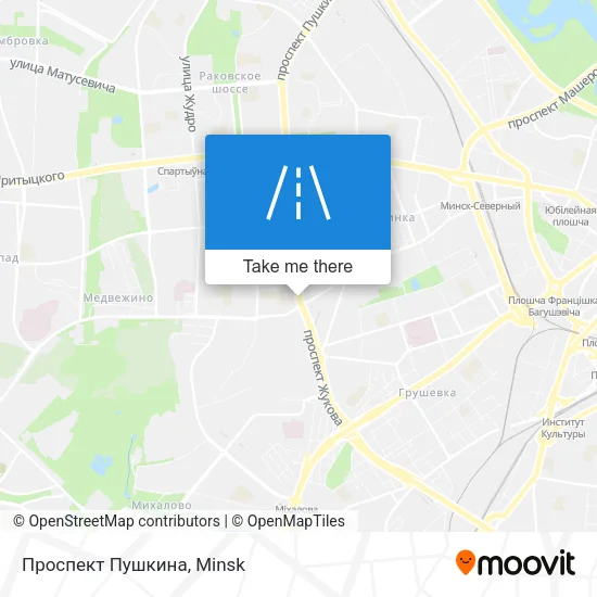 Проспект Пушкина map