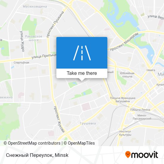 Снежный Переулок map