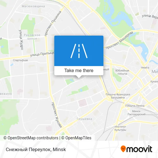 Снежный Переулок map