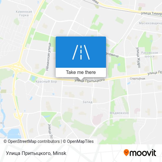 Улица Притыцкого map