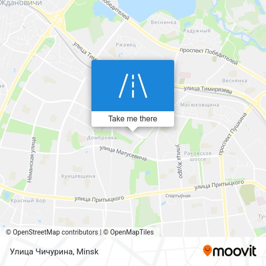 Улица Чичурина map