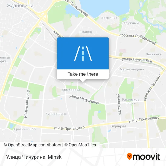 Улица Чичурина map