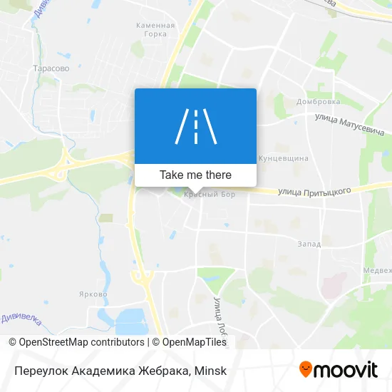 Переулок Академика Жебрака map
