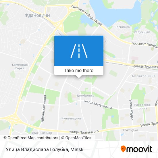 Улица Владислава Голубка map