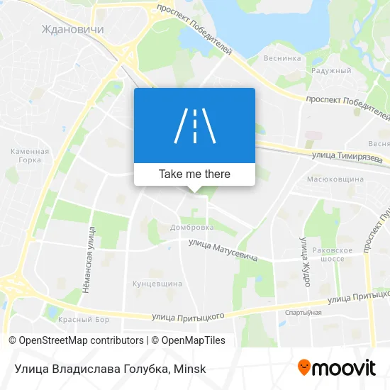 Улица Владислава Голубка map