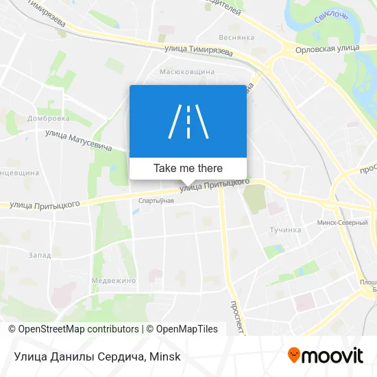 Улица Данилы Сердича map