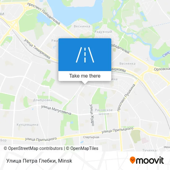 Улица Петра Глебки map