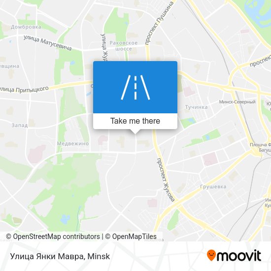 Улица Янки Мавра map