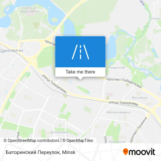 Баторинский Переулок map