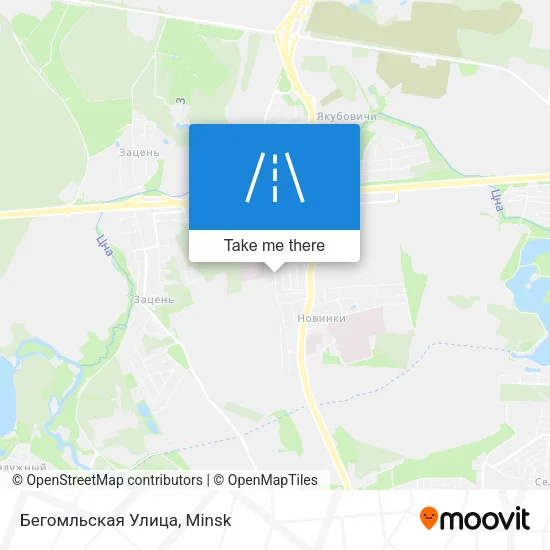 Бегомльская Улица map