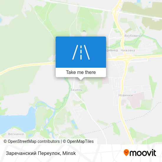Заречанский Переулок map