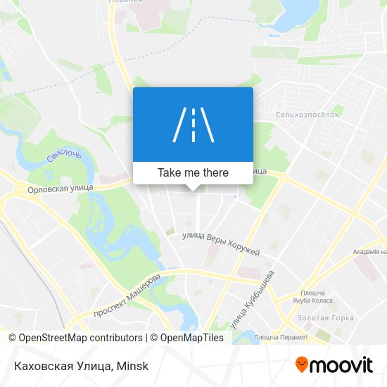 Каховская Улица map