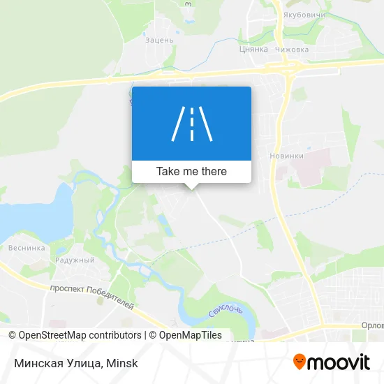 Минская Улица map