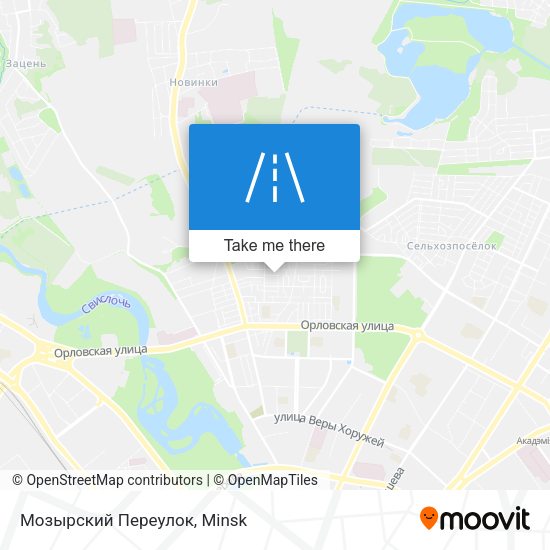 Мозырский Переулок map
