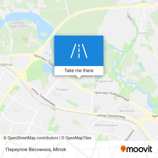 Переулок Веснинка map