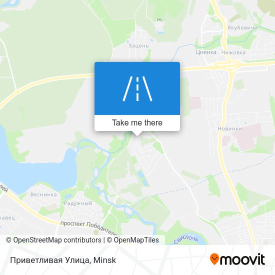 Приветливая Улица map