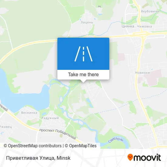 Приветливая Улица map