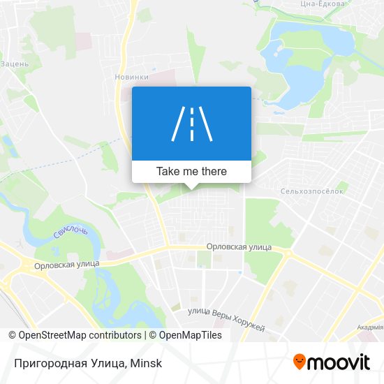 Пригородная Улица map