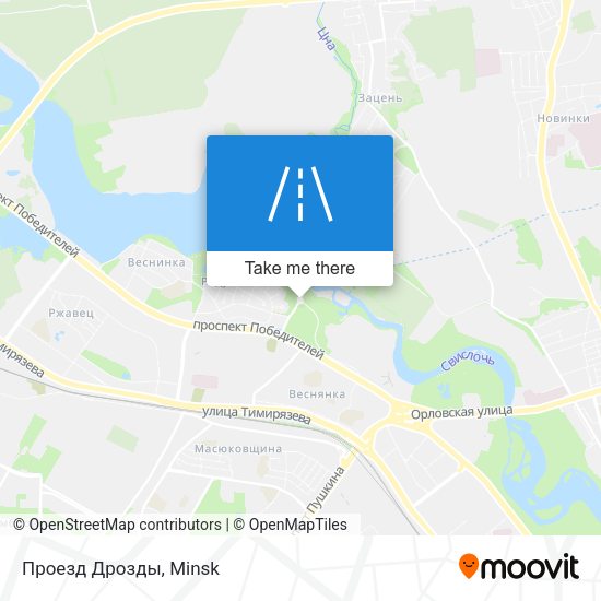 Проезд Дрозды map
