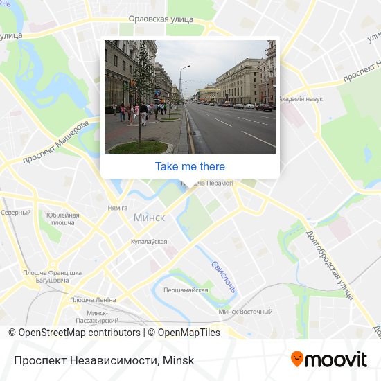 Проспект Независимости map